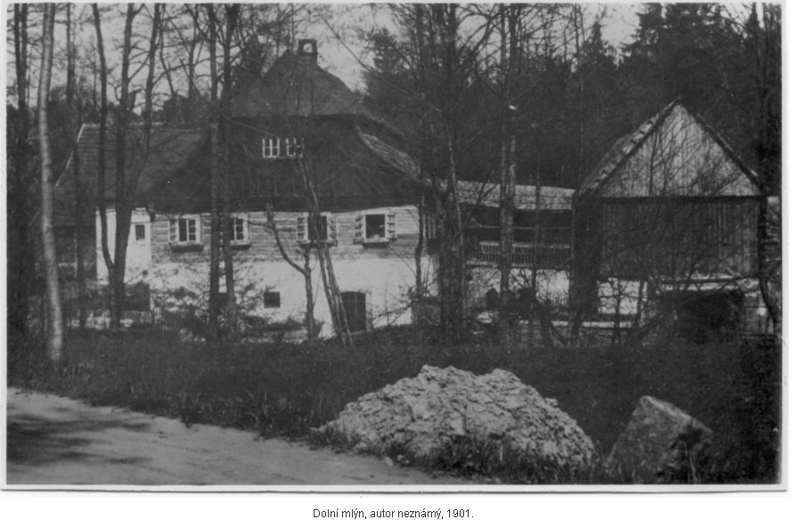 Doln� ml�n, autor nezn�m�, 1901