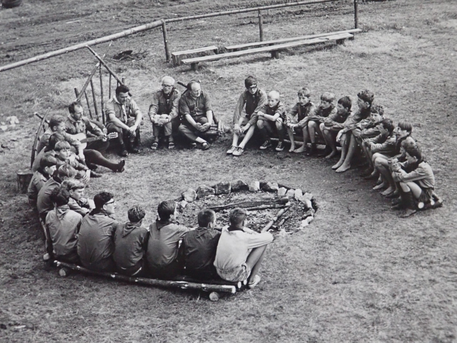 St�ediskov� t�bor Medlov 1968.