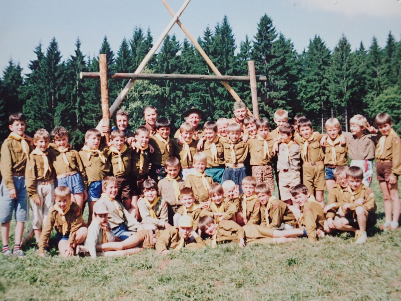 T�bor 1. a 2. sme�ky vl�at v roce 1991 na Kate�in�