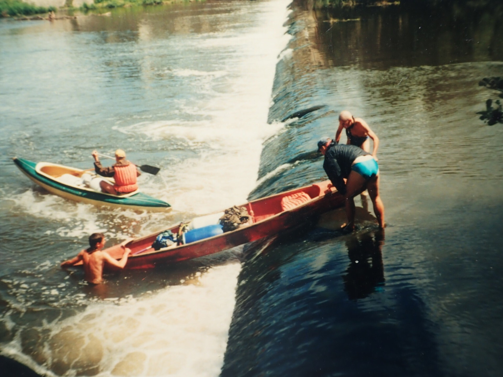 Putovní tábor 1. oddílu po Ohři červenec 2000