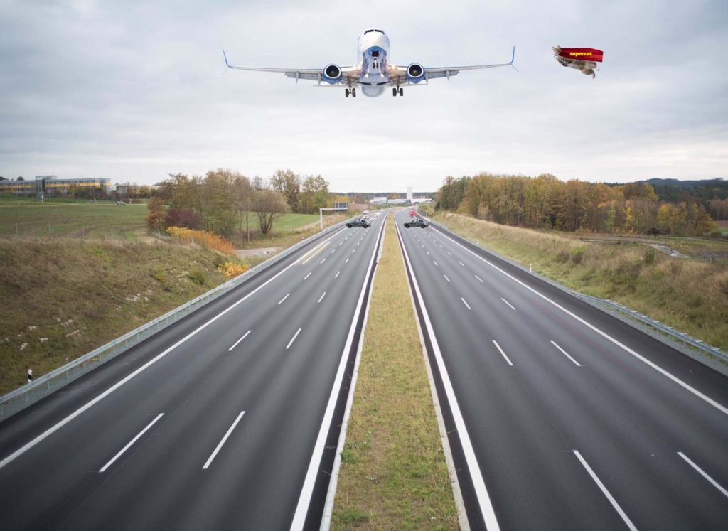 Nouzov� p�ist�n� na D1 se nezda�ilo! Pos�dka letounu Boeing 737 se z d�vodu zdravotn�ch komplikac� v�t�iny pasa��r�, po t� co zkonzumovali pl�sn� napaden� precl�ky. Jejich poz�en� vyvol�valo a halucinogenn� vid�n� l�taj�c�ch superko�ek. Pilotovi se...